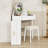 Makeup Vanity Desk With Stool, Mirror, Lights, Stool and Drawer-128976184