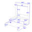 Grand lit escamotable polyvalent avec canapé Renie-111417108