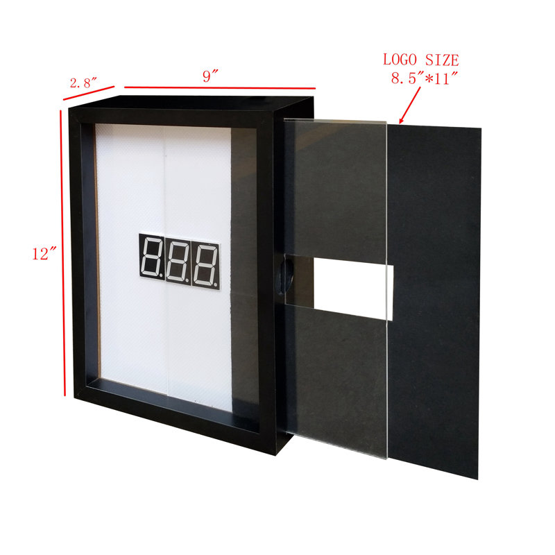 Electric Tabletop Clock in Black with Alarm