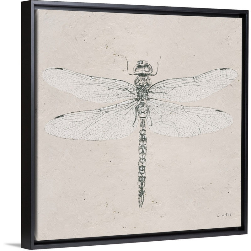 " Soft Summer Sketches VI ", 18" H x 18" W x 1.75" D, Black Framed