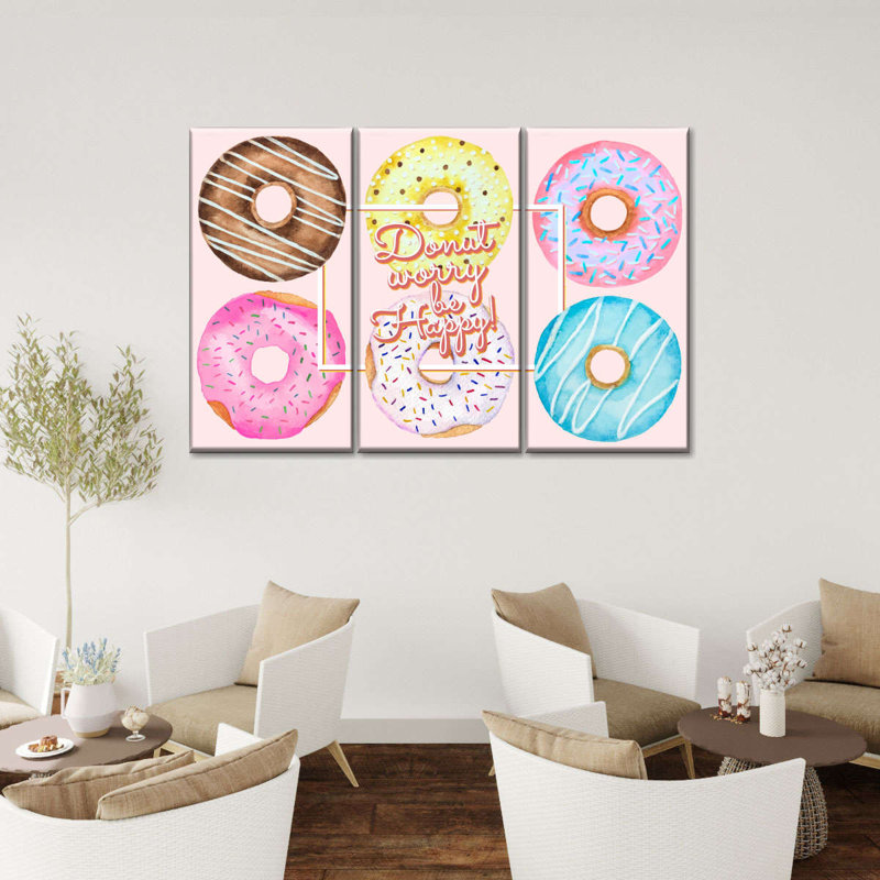 «Beigne Donut», reproduction sur toile, H 38 po x l 24 po x P 1,25 po