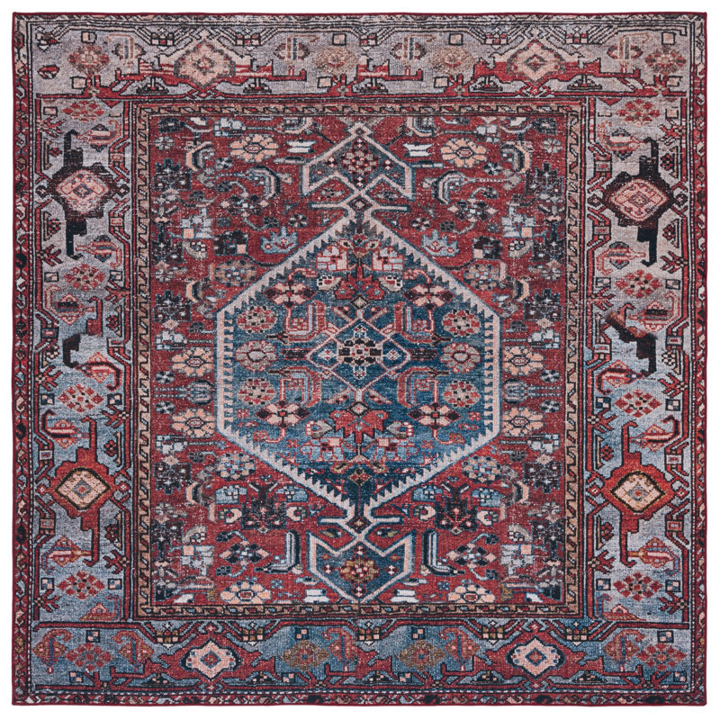 Tucson Performance Machine Washable Oriental Rug, Square 6'