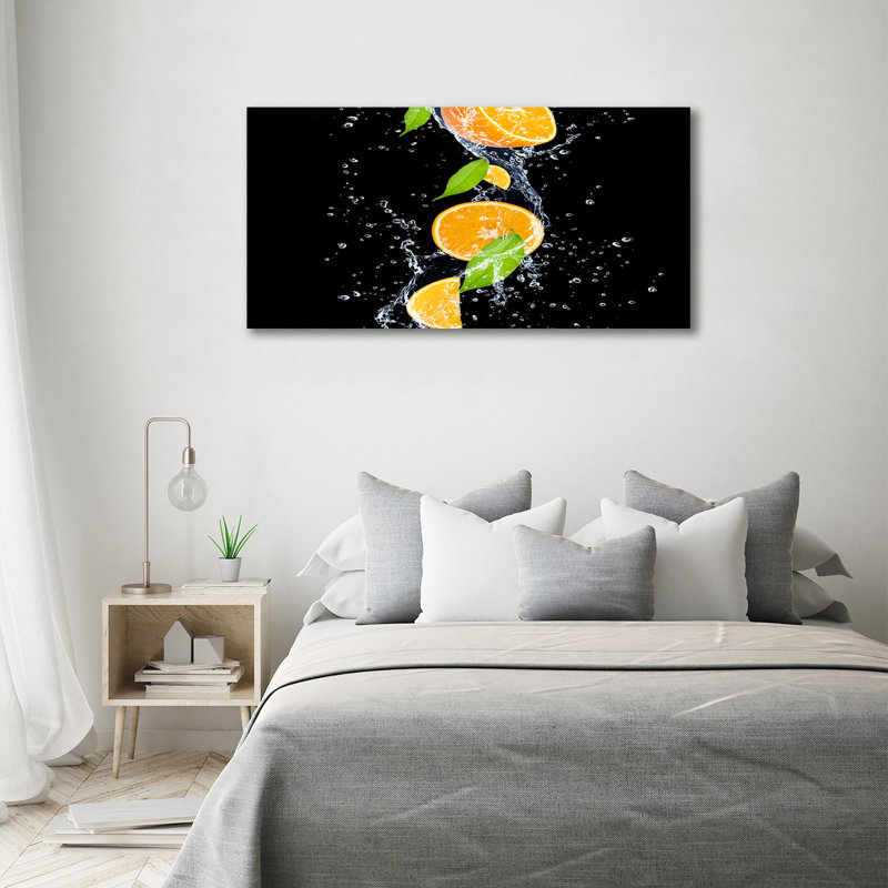 Oranges And Water - Wrapped Canvas Print