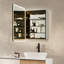Armoire à pharmacie avec miroir en aluminium noir Reindeau-49903960