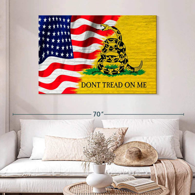 Borges Gadsden et le drapeau américain, H 32 po x l 48 po
