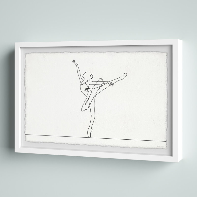Perfect Arabesque - cadre photo, reproduction de dessin, H 8 po x l 12 po x P 1,5 po