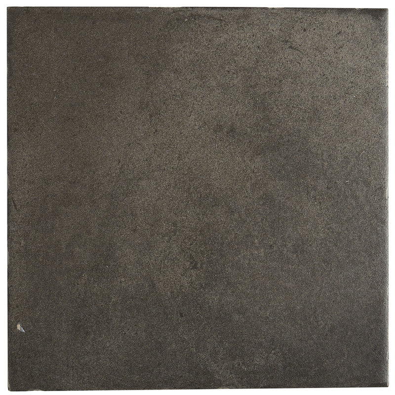 Encausto Deco 8" x 8" Porcelain Singular Tile, Basalto
