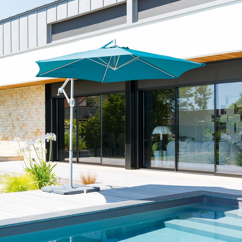 Connally 300cm Cantilever Parasol, Dark Green