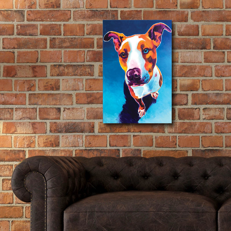 «Pit Bull - Bentley» par Dawg Painter, H 24 po x l 16 po