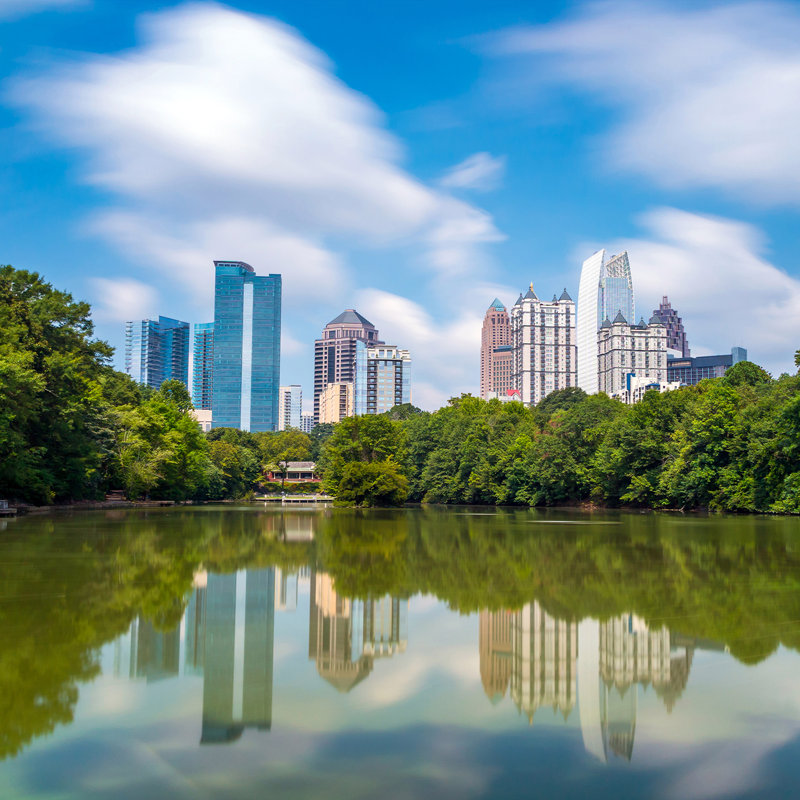 Midtown Atlanta, Georgia - Wrapped Canvas Print, 122cm H x 122cm W