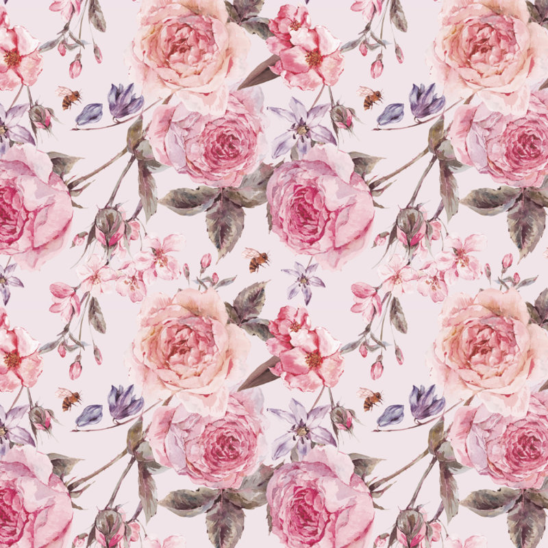 Rouleau de papier peint adhésif et adhésif 10 pi x l 24 po roses on a spring day Hartselle