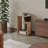 Vega Side Table in Melamine with Open Storage