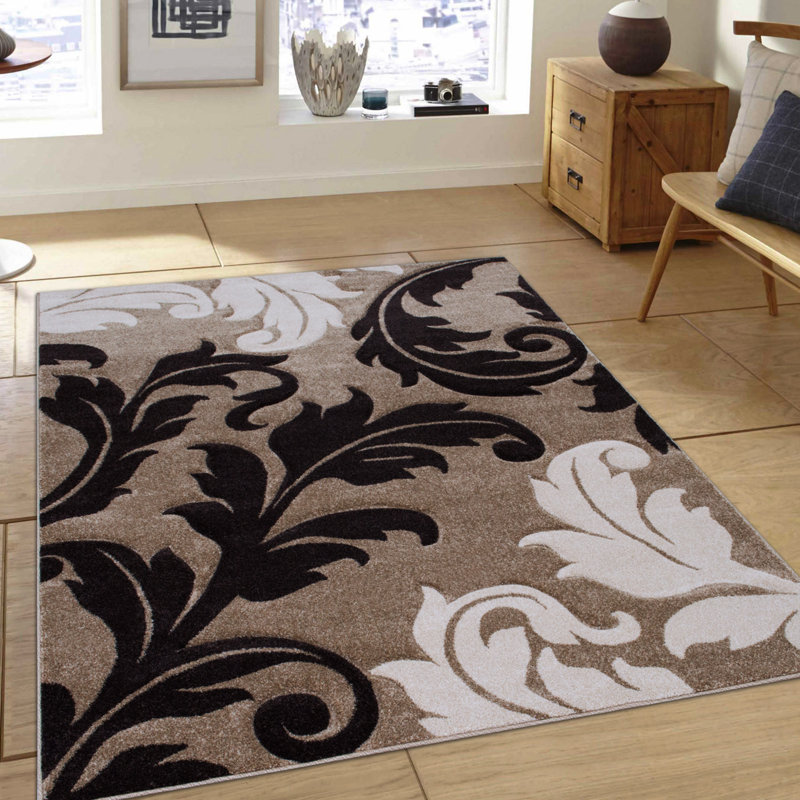 Floral Indoor Rug, Rectangle 5'2" x 7'2"