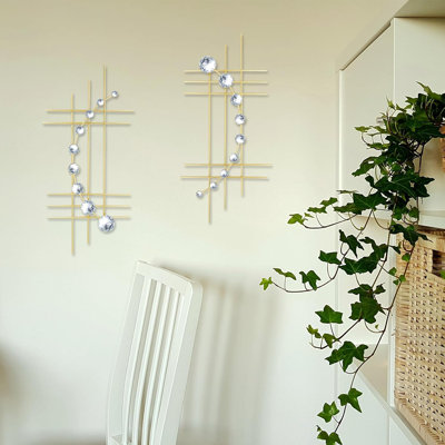 Golden Abstract Wall Decoration