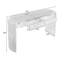 Élégante console ovale avec détails cannelés et tiroirs de rangement pour le hall d'entrée-1497684078