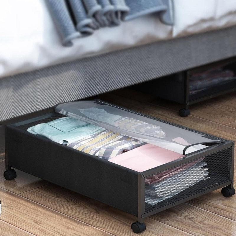 17 Stories Iron Underbed Storage