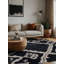 Tapis gris lavable à la machine-2136778639