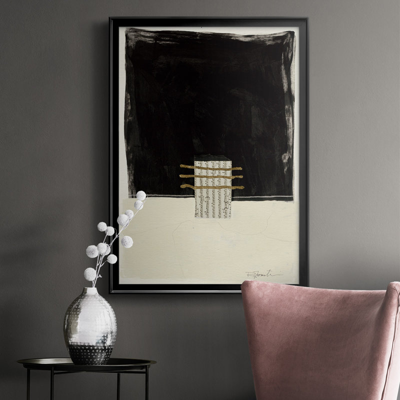 «Stand Strong IV» - reproduction d'un seul cadre photo, H 42,5 po x l 30,5 po x P 1,25 po, Noir