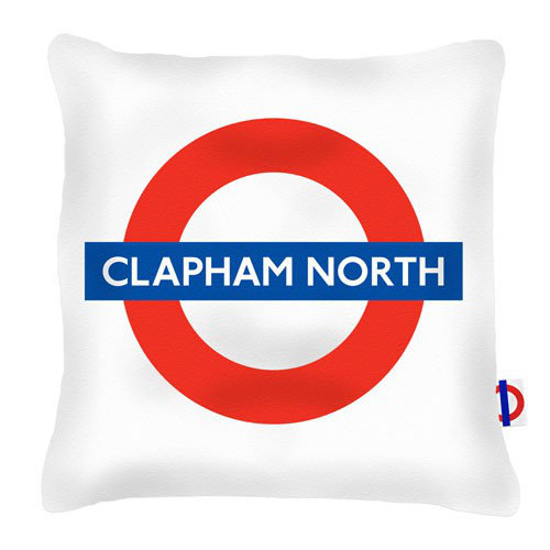 Clapham North Tube Station London Transport Cushion