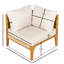 Chaise d'angle d'extérieur