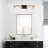Vintage 4- Bathroom Vanity Lights With Glass Shade, Modern Grace For Bathroom, Kitchen, Dinning Room, Bedroom, Hallway - Gold + Matte Black Charming
