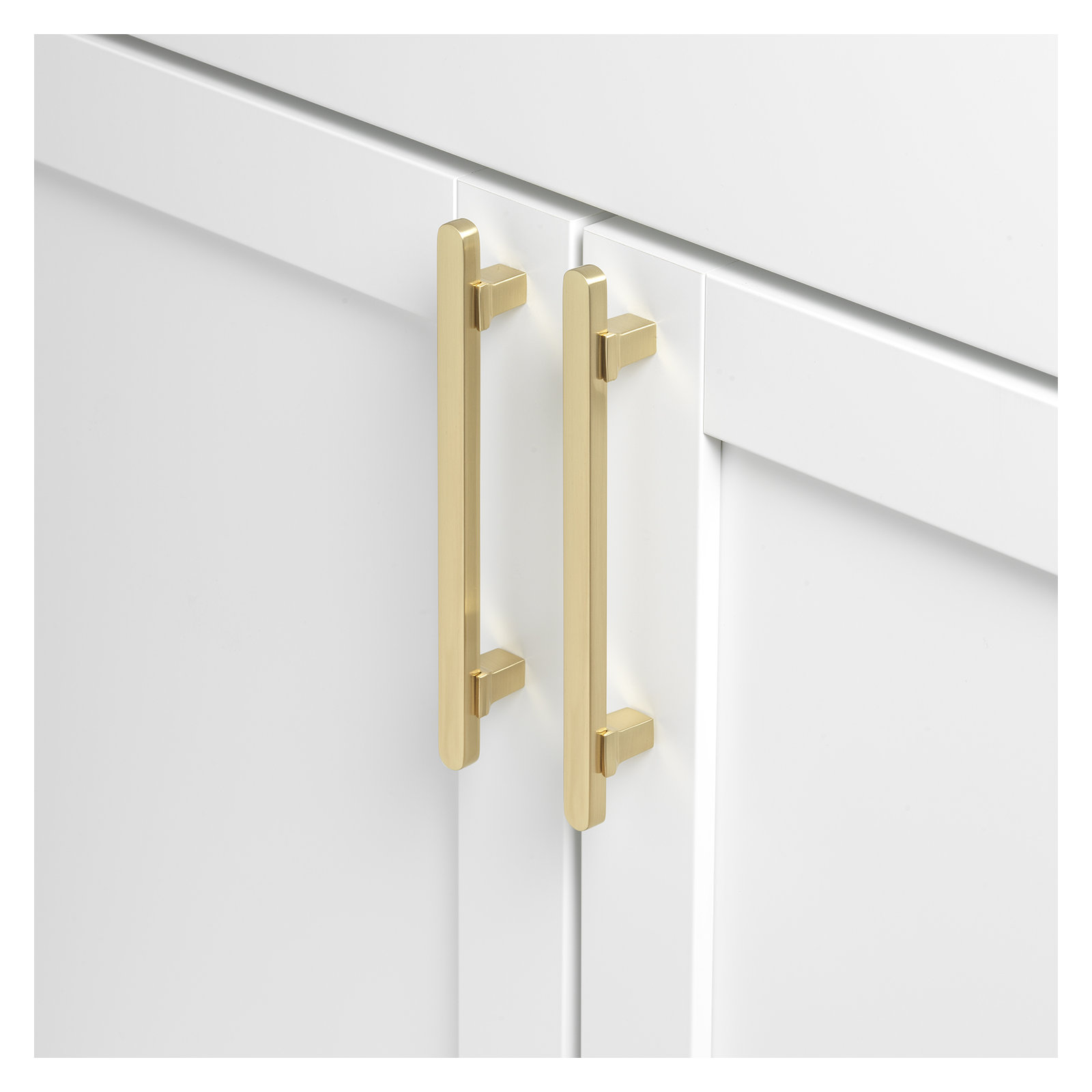 Giana Collection 5-1/16" Center to Center Solid Flat Bar Pull, Champagne Gold