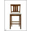 Magnifique ensemble de salle à manger 5 pièces à hauteur de comptoir couleur cerise avec chaises rembourrées crème et table carrée en bois, parfait pour un repas élégant