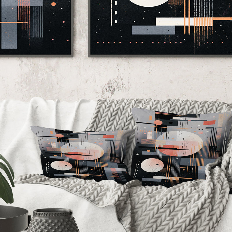 Coussin Peach Grey