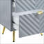 Table de chevet 2 tiroirs Gaines Gray