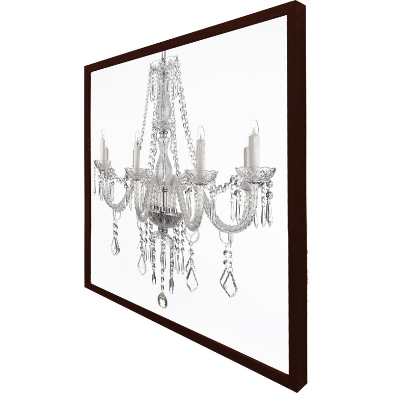 Lompoc Chandelier - Single Picture Frame Print, Black Framed, 76cm H x 76cm W x 4cm D