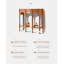 Table console en bois massif rétro Country