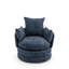 Upholstered Swivel Barrel Chair-327754449