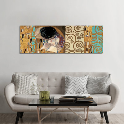 Klimt 150 Anniversary II by Gustav Klimt - Wrapped Canvas Panoramic Print