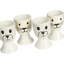 Cat Dog 4 Piece Egg Cup Set