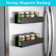Magnetic Spice Rack Organizer, 4 Pack, (Black)