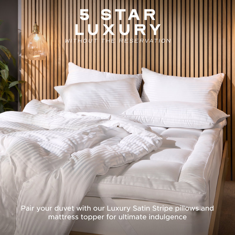 13.5 Tog Duvet for Winter - Hotel Luxury Soft & Cosy, Plush Microfibre, Warm & Breathable, Winter Duvet, Single