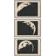 "Phases monochromes de la lune - lunaire noir et beige" - 3 pièces-100135926-100135925