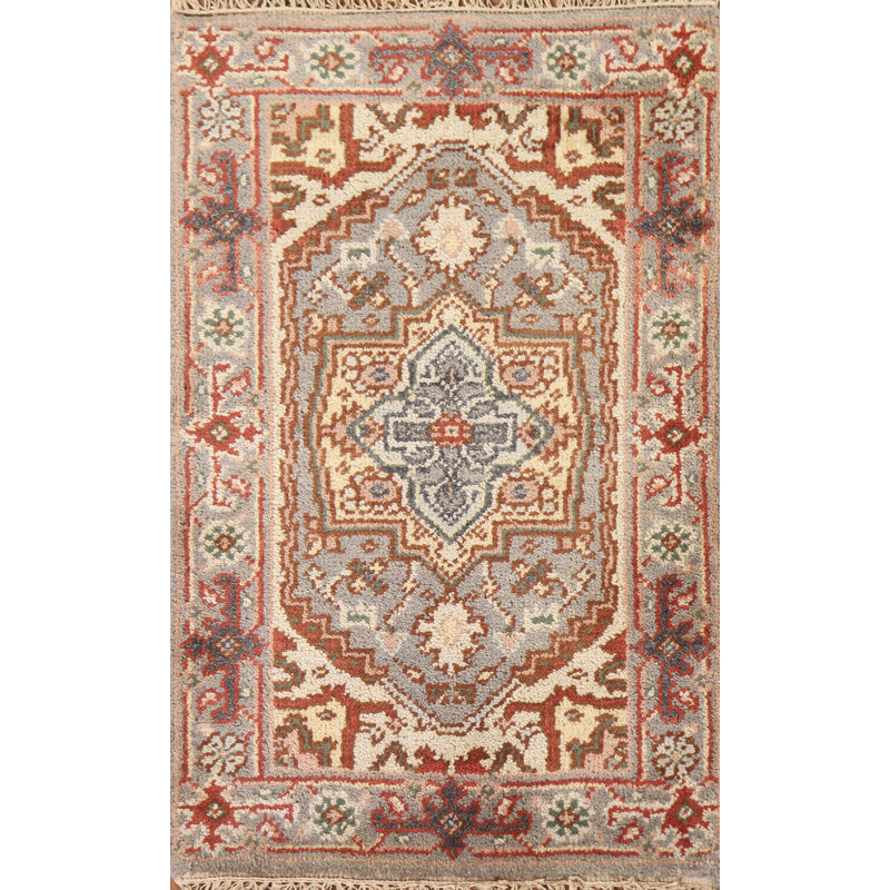 Tapis oriental gris en laine 2 x 3