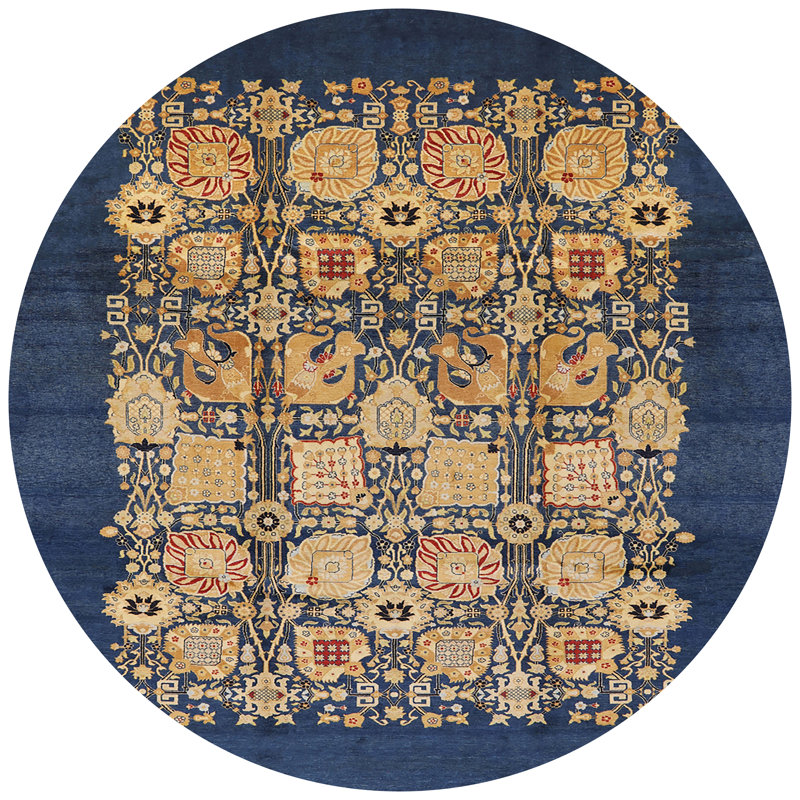 Patchwork Indoor Rug, Round 3'