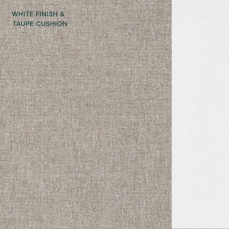 Méridienne Edisto, Blanc, Vista Vista beige