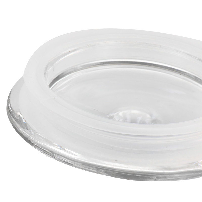Clear Glass 4-Piece Airtight Canister Set with Twist Top Lids