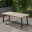 Table de jardin avec dessus en bois d'acacia et structure en métal