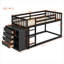 Lit superposé avec 4 tiroirs et 3 tablettes-106848003-106848005