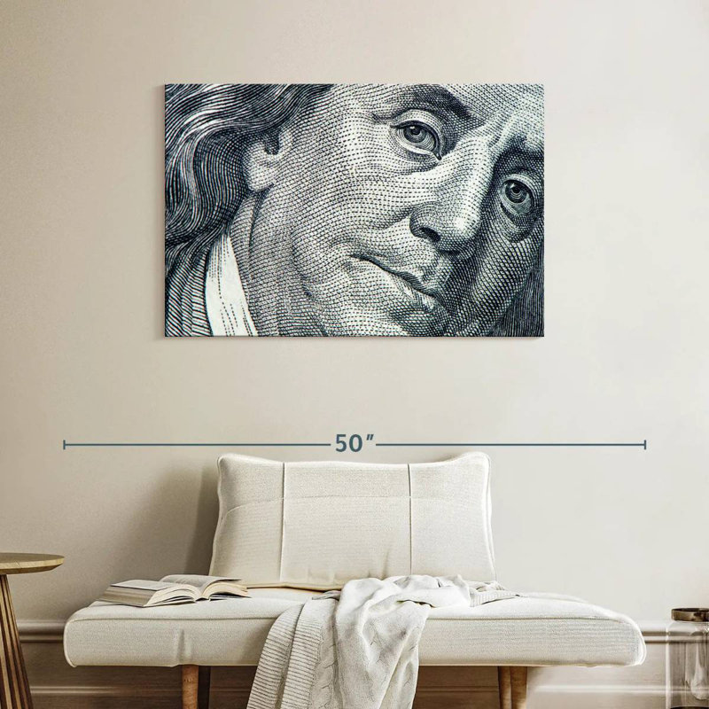 Leisha Benjamin Franklin Face, H 26 po x l 39 po