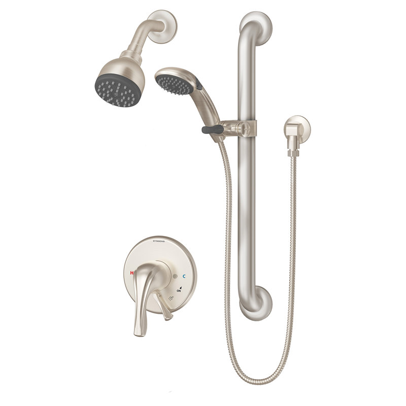 Garniture de douche à 1 jet Origins, Nickel satiné