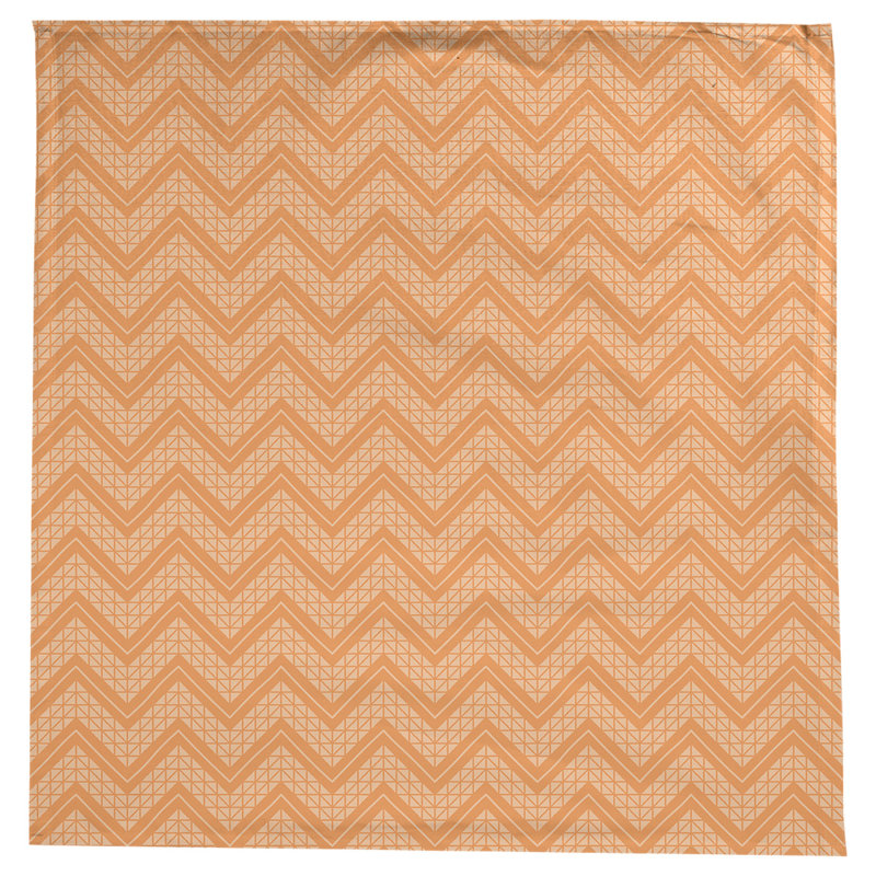 Nappe à chevrons à la main classic Stephenie, Orange
