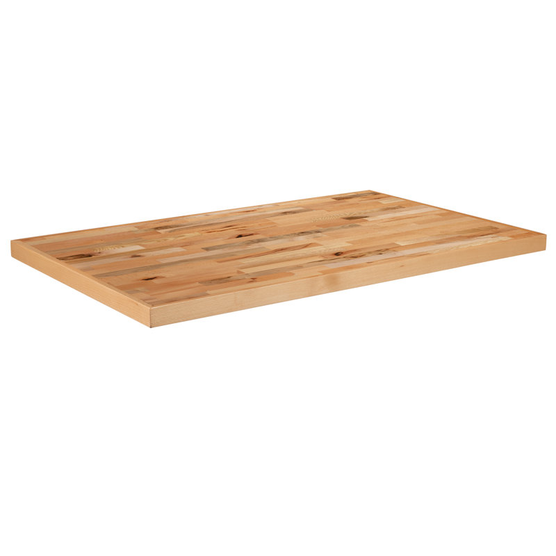 Eco-Friendly Rustic Reclaimed Wood 52" Butcher Block Tabletop