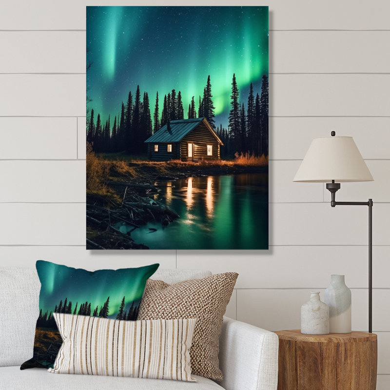 Yukon Northern Lights Beauty VI - impressions sur toile canadiennes, Toile tendue, H 32 po x l 16 po x P 1 po