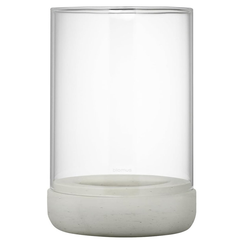 No Power Source Required / Manual Outdoor Lantern, Light Grey, 22.5 cm H x 15 cm W x 15 cm D