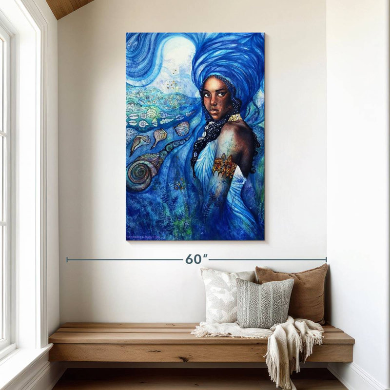 Déesse Yemoja, H 48 po x l 32 po